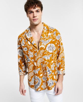 macys mens floral shirt