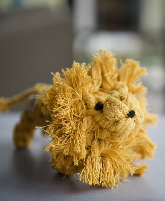 Jax & Bones Rope Lion Dog Toy Macy's