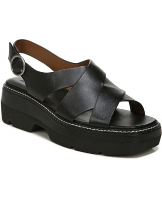 naturalizer black platform sandals