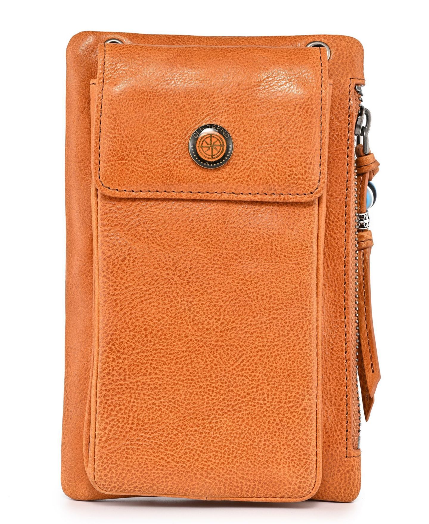 Женская сумка OLD TREND Genuine Leather Northwood Phone Carrier, цвет: Карамельный — фото 2