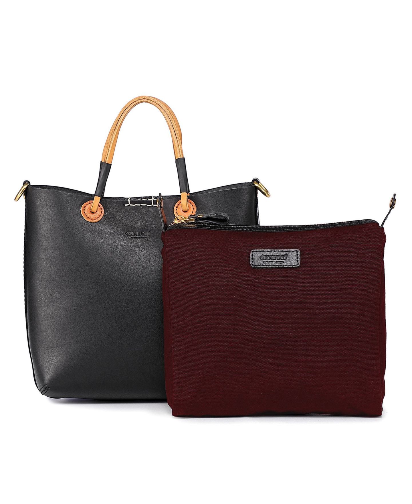 Женская сумка OLD TREND Genuine Leather Outwest Mini, цвет: Чёрный — фото 2