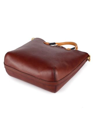 Women's Genuine Leather Outwest Mini Tote Bag