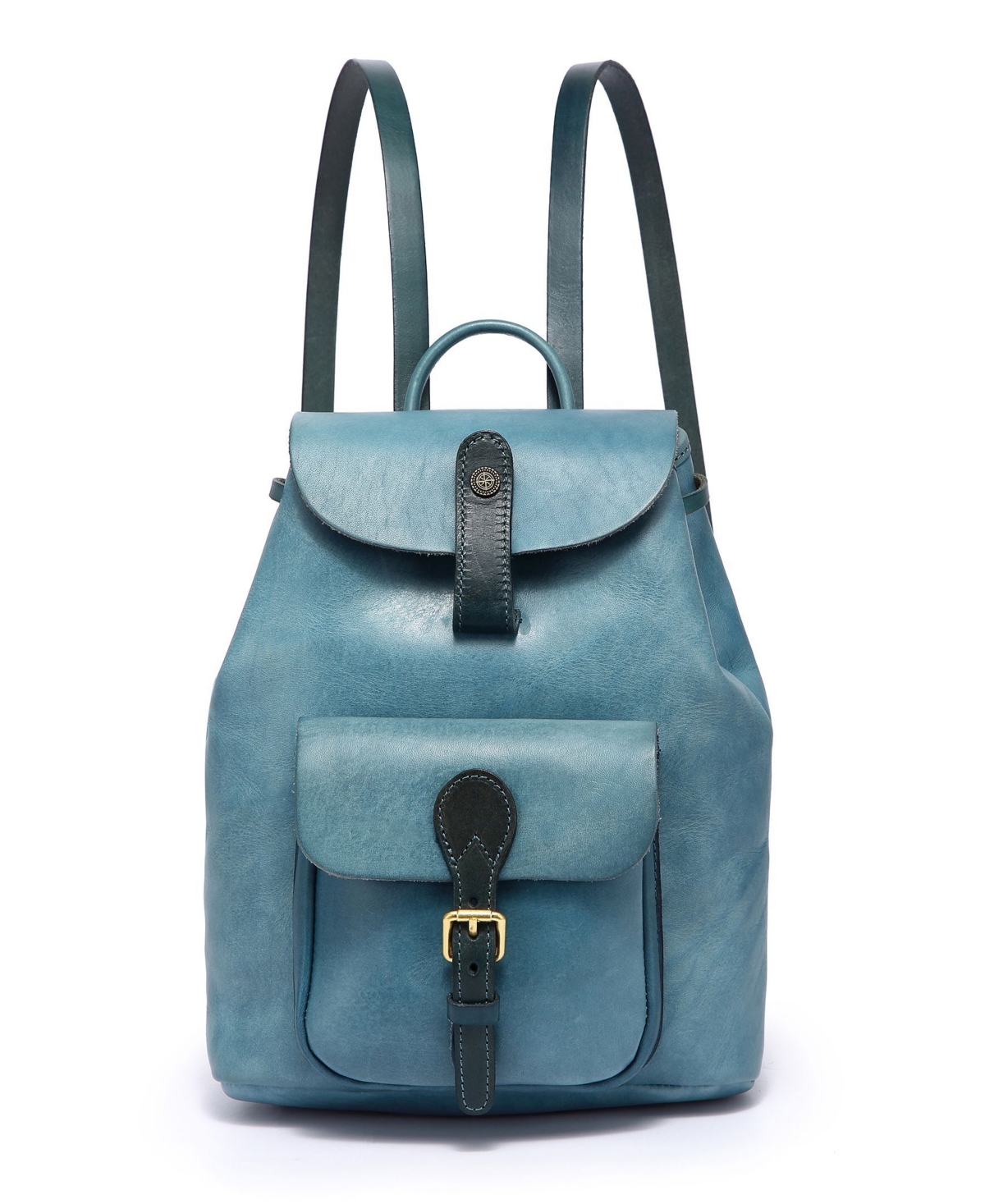 Women's Genuine Leather Isla Backpack - Turquoise