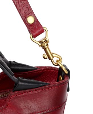 Primrose Mini Leather Crossbody Tote Bag