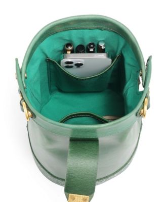 Women's Genuine Leather Doctor Bucket Crossbody Convertible Bag