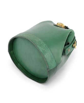 Women's Genuine Leather Doctor Bucket Crossbody Convertible Bag