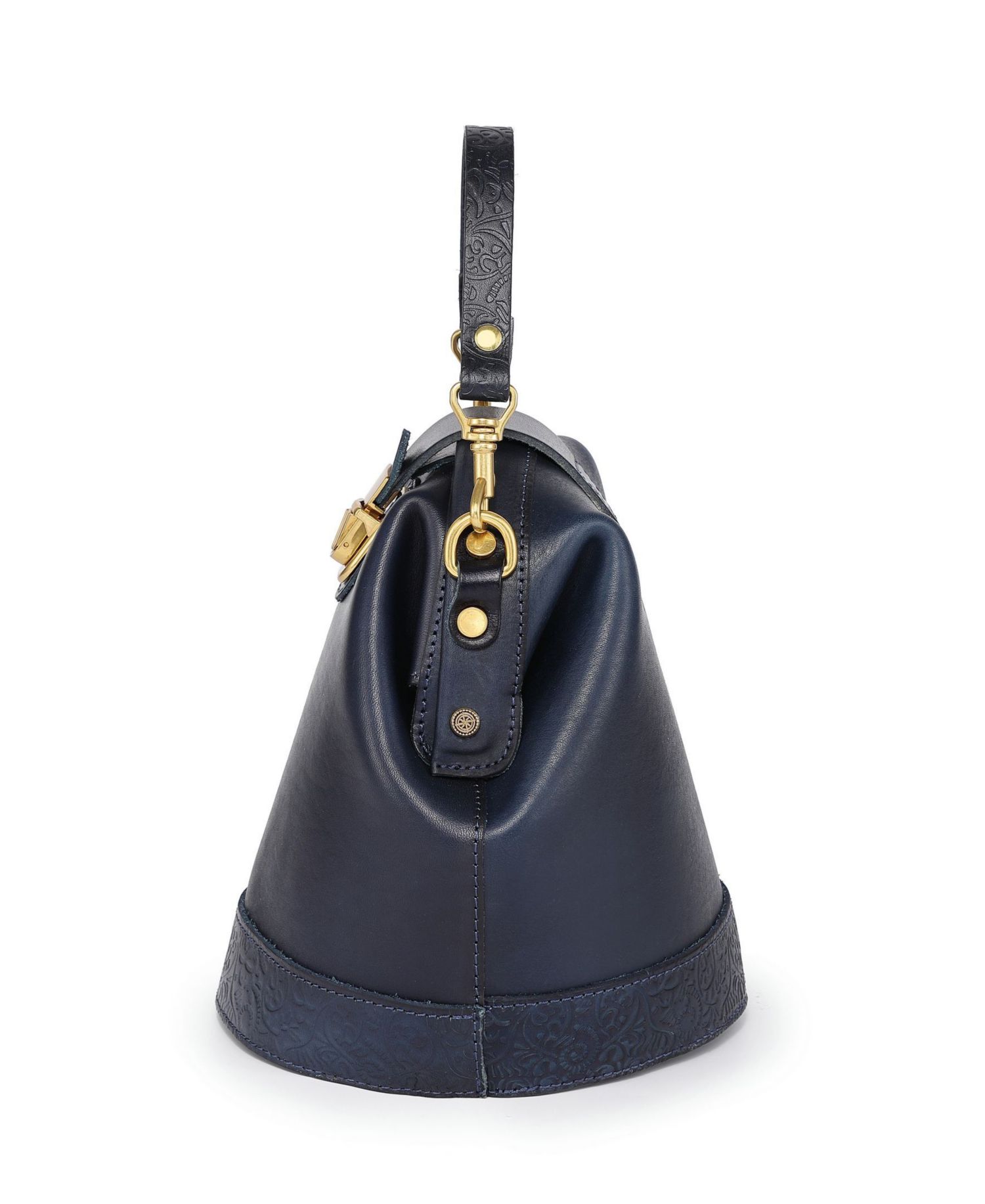 Doctor Mini Leather Bucket Crossbody Bag