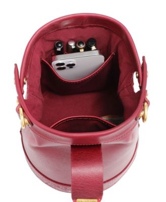 Women's Genuine Leather Doctor Bucket Crossbody Convertible Bag