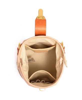 Women's Genuine Leather Doctor Bucket Crossbody Convertible Bag