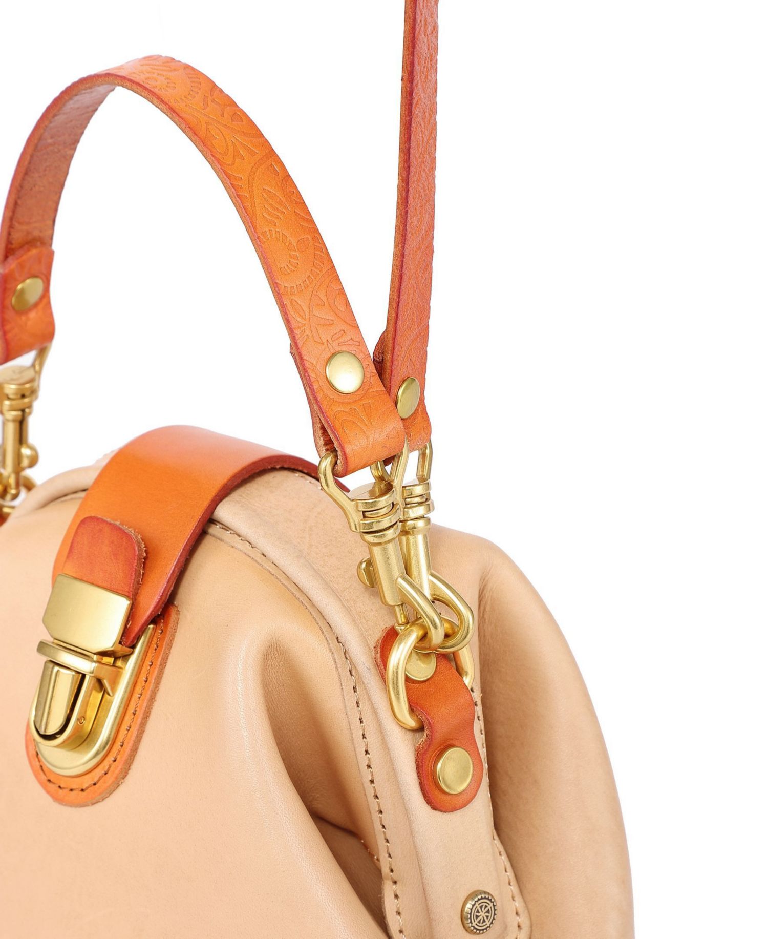 Doctor Mini Leather Bucket Crossbody Bag