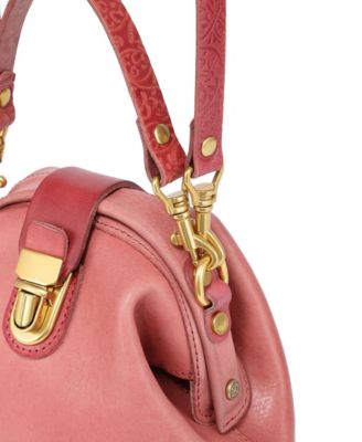 Women's Genuine Leather Doctor Bucket Crossbody Convertible Bag