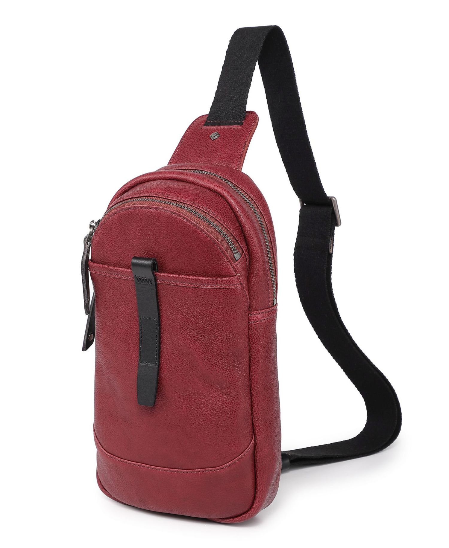 Sun-Wing Leather Sling Bag