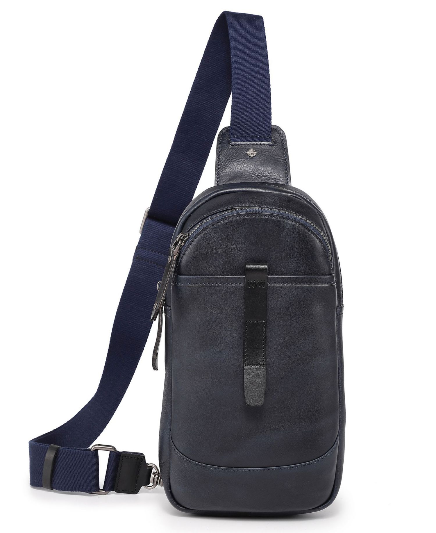 Sun-Wing Leather Sling Bag