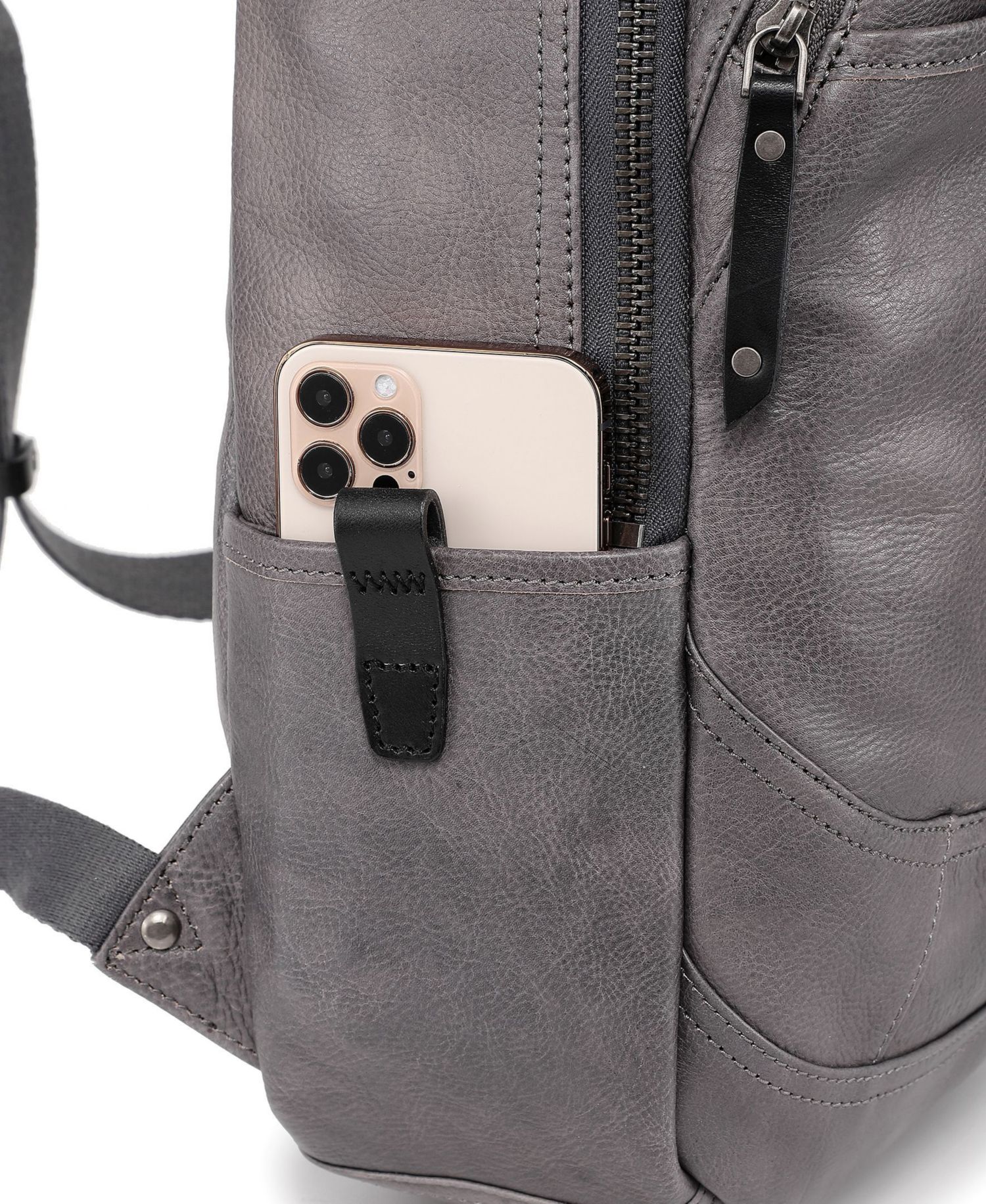 Sun-Wing Small Leather Backpack