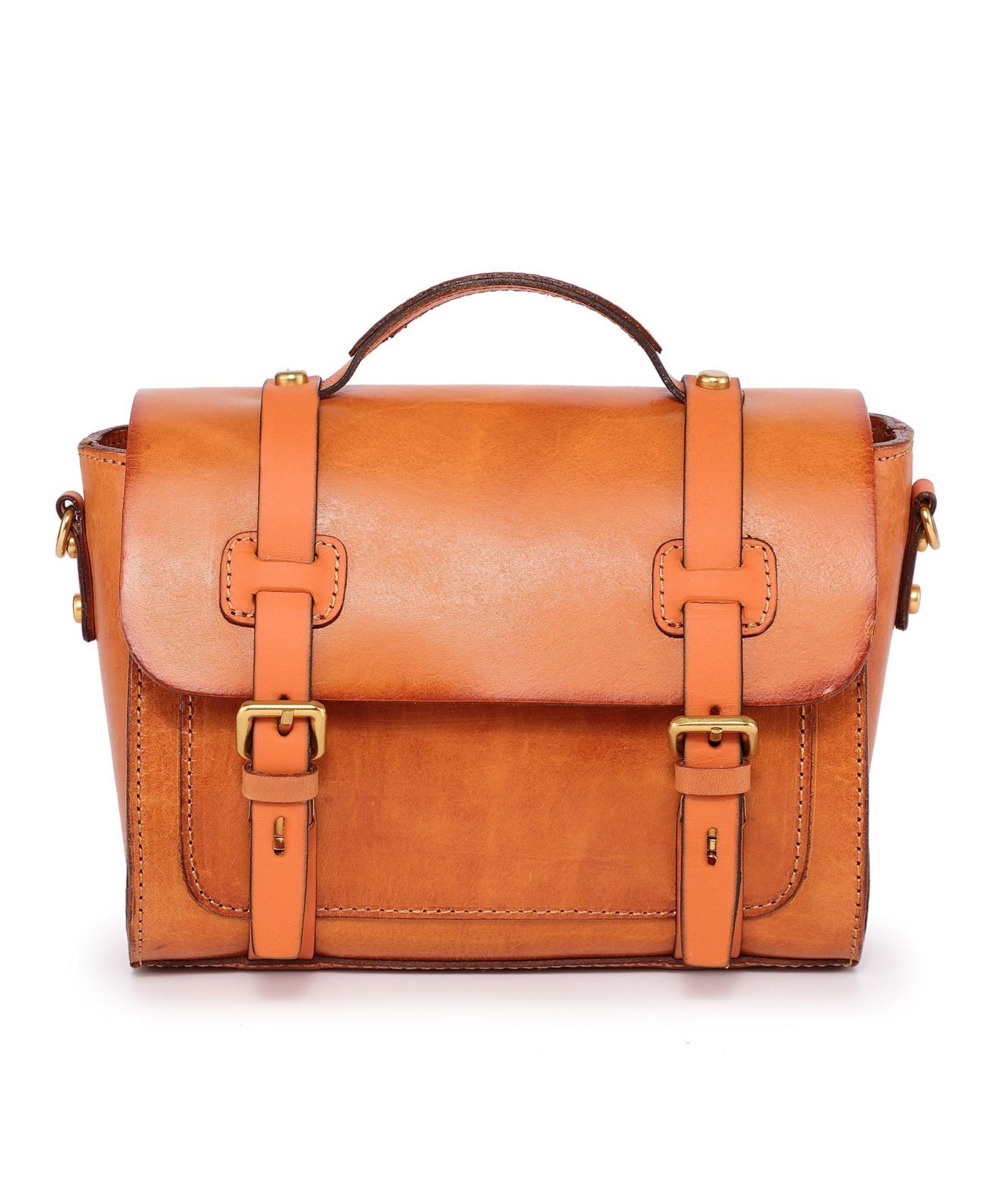 Ficus Mini Leather Satchel Bag