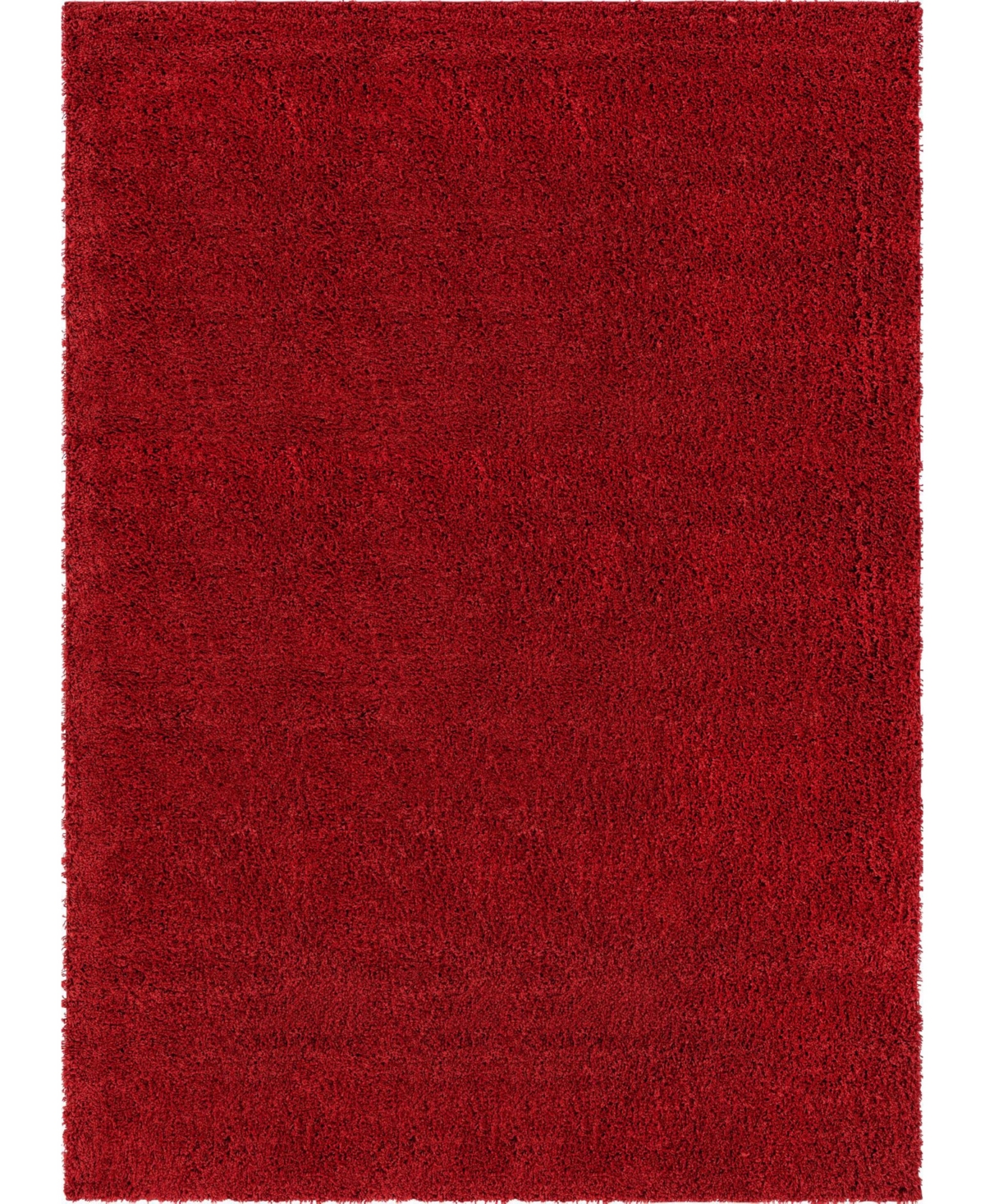 Bayshore Home Always Shag Solid 8' x 11' Area Rug - Cherry