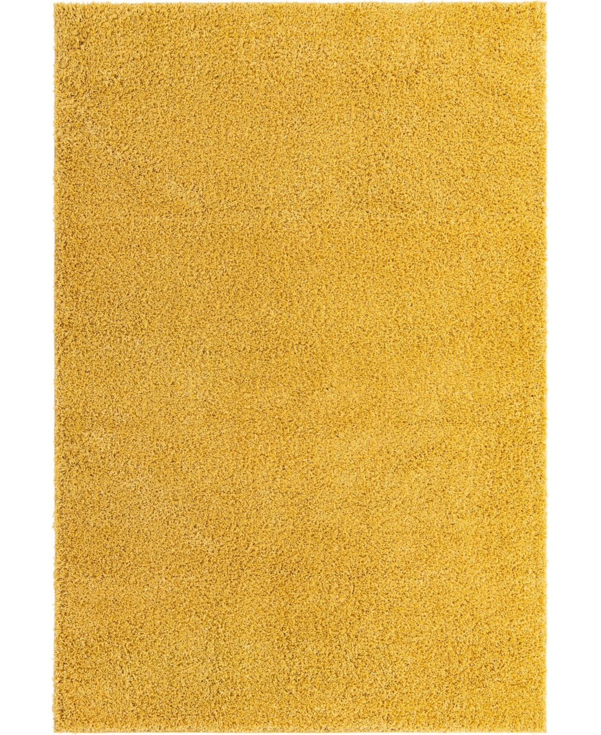 Bayshore Home Always Shag Solid 8' x 11' Area Rug - Yellow