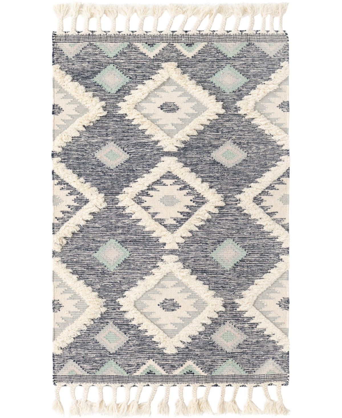 Bayshore Home Ridge Papago 4' x 6' Area Rug - Navy