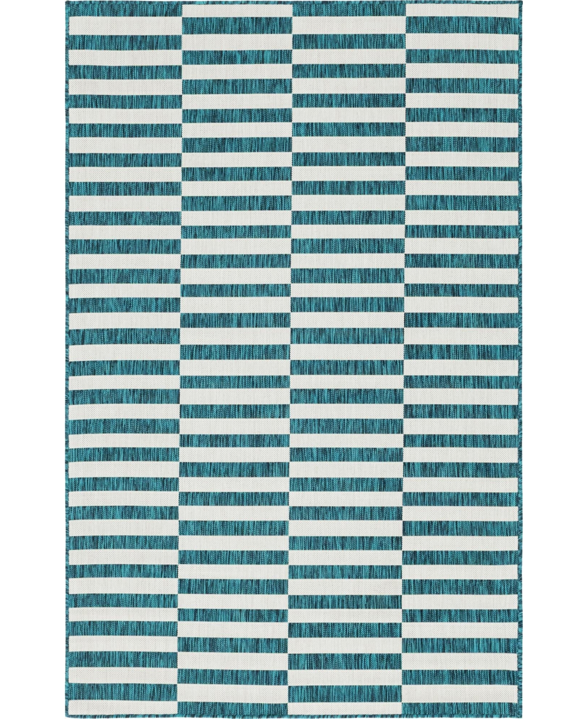 Bayshore Home Outdoor Banded Striped Area Rug