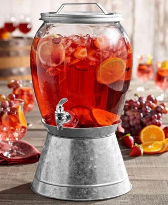 Beverage Cold Drink Dispenser Jug, 2 Gallons