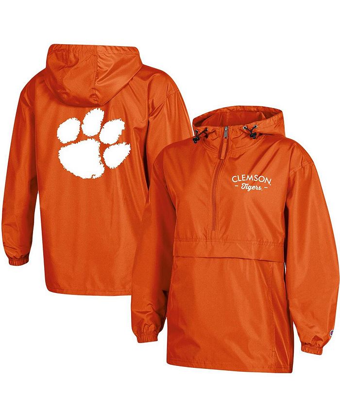 Champion Women s Orange Clemson Tigers Packable Half Zip Light