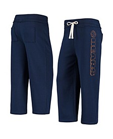 Women's Navy Chicago Bears Cropped Pants