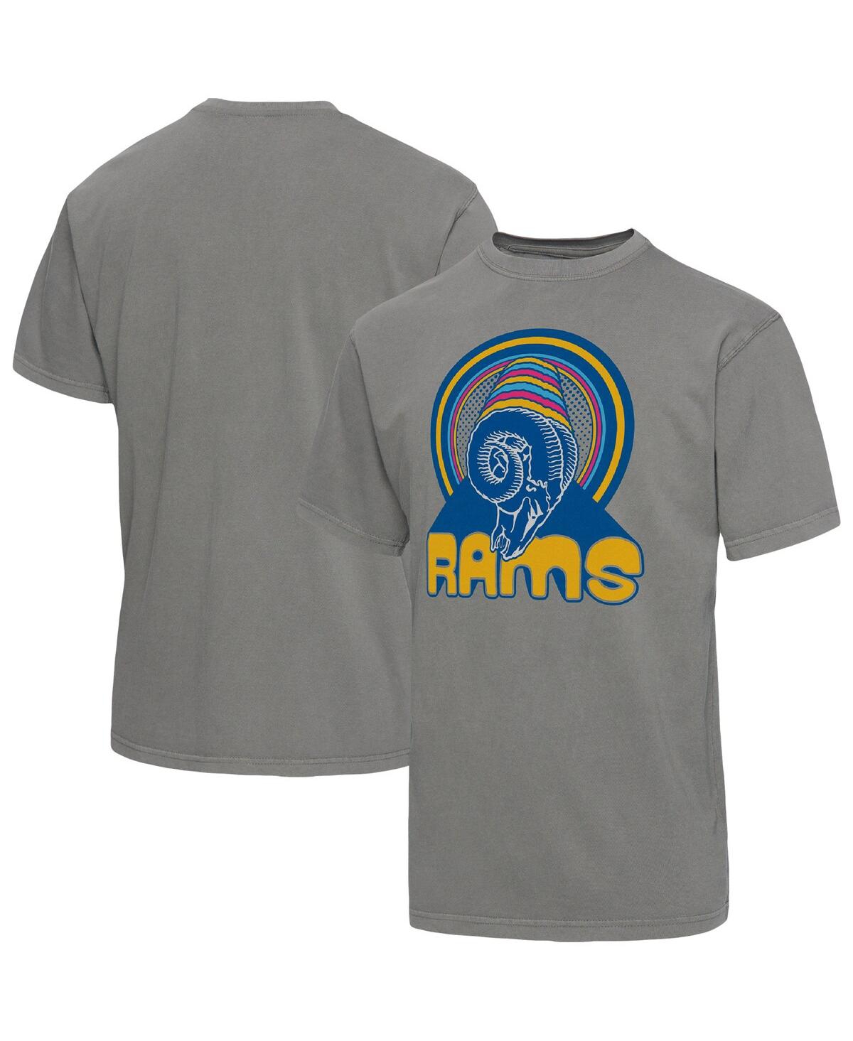 Men's Junk Food Graphite Los Angeles Rams Wonderland Infinity Vibe T-shirt - Graphite