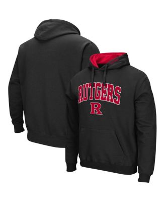 Men's Black Rutgers Scarlet Knights Arch and Logo 3.0 Pullover Hoodie