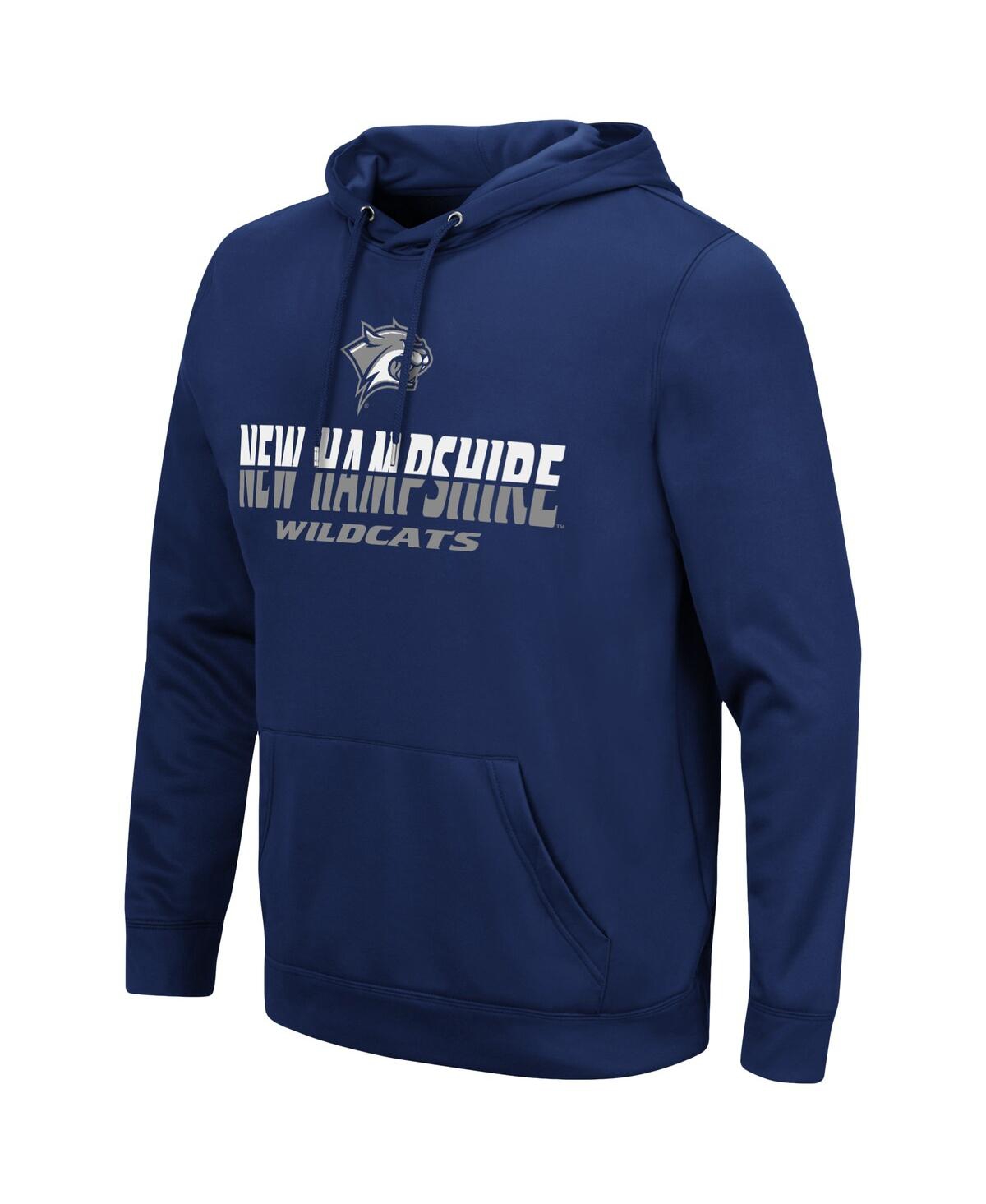 Colosseum Navy New Hampshire Wildcats Lantern Pullover Hoodie In Navy
