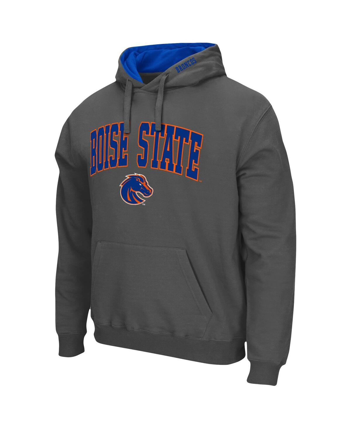 Shop Colosseum Men's  Charcoal Boise State Broncos Arch And Logo 3.0 Pullover Hoodie