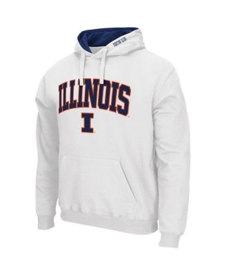 Men's Illinois Fighting Illini Arch and Logo 3.0 Pullover Hoodie