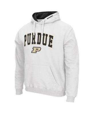 Men's White Purdue Boilermakers Arch and Logo 3.0 Pullover Hoodie