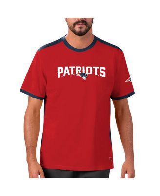 Men's Red, Navy New England Patriots Mesh Back T-shirt