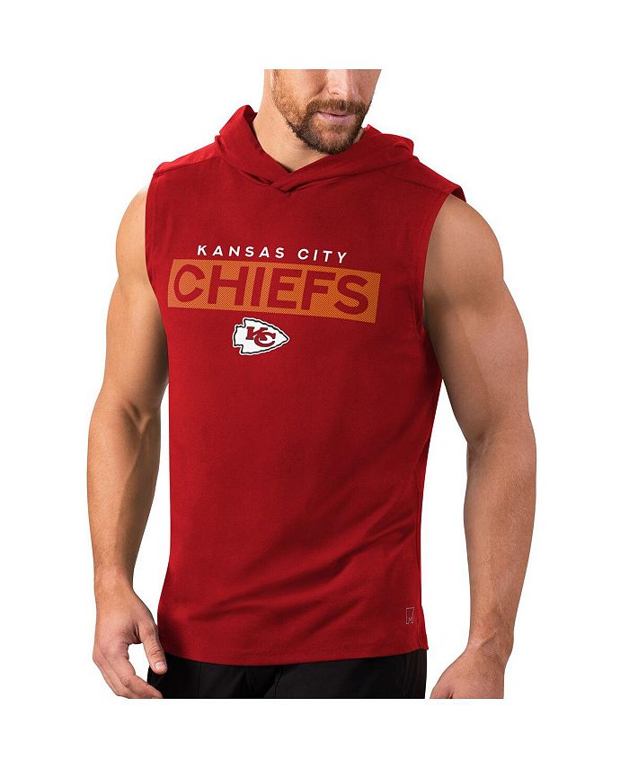 Msx By Michael Strahan Mens Red Kansas City Chiefs Movement Sleeveless Performance Pullover 