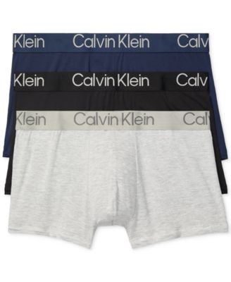 캘빈 클라인 Calvin Klein Mens 3-Pack Ultra Soft Modern Modal Trunk Underwear
