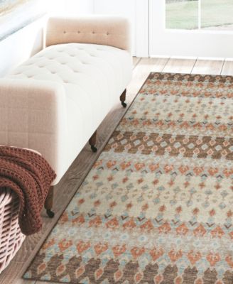 Brisbane Washable BR1 2'3" x 7'6" Runner Area Rug