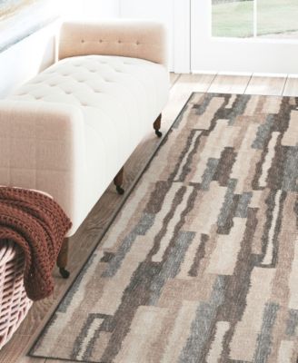 Brisbane Washable BR7 2'3" x 7'6" Runner Area Rug