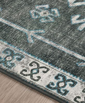 Brisbane Washable BR2 8' x 8' Round Area Rug