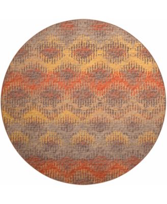 Brisbane Washable BR9 8' x 8' Round Area Rug