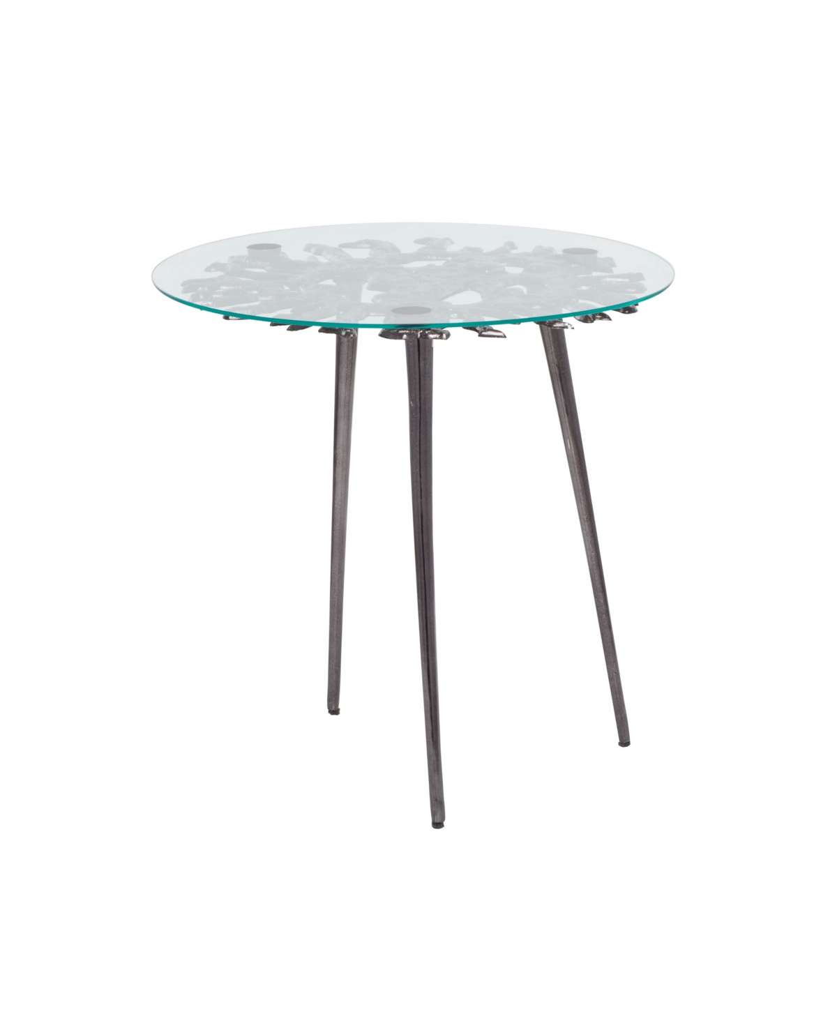 Aluminum Modern Accent Table