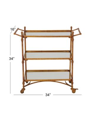 Brass Iron Bar Cart