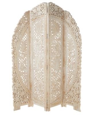 Mango Wood Eclectic Room Divider Screen