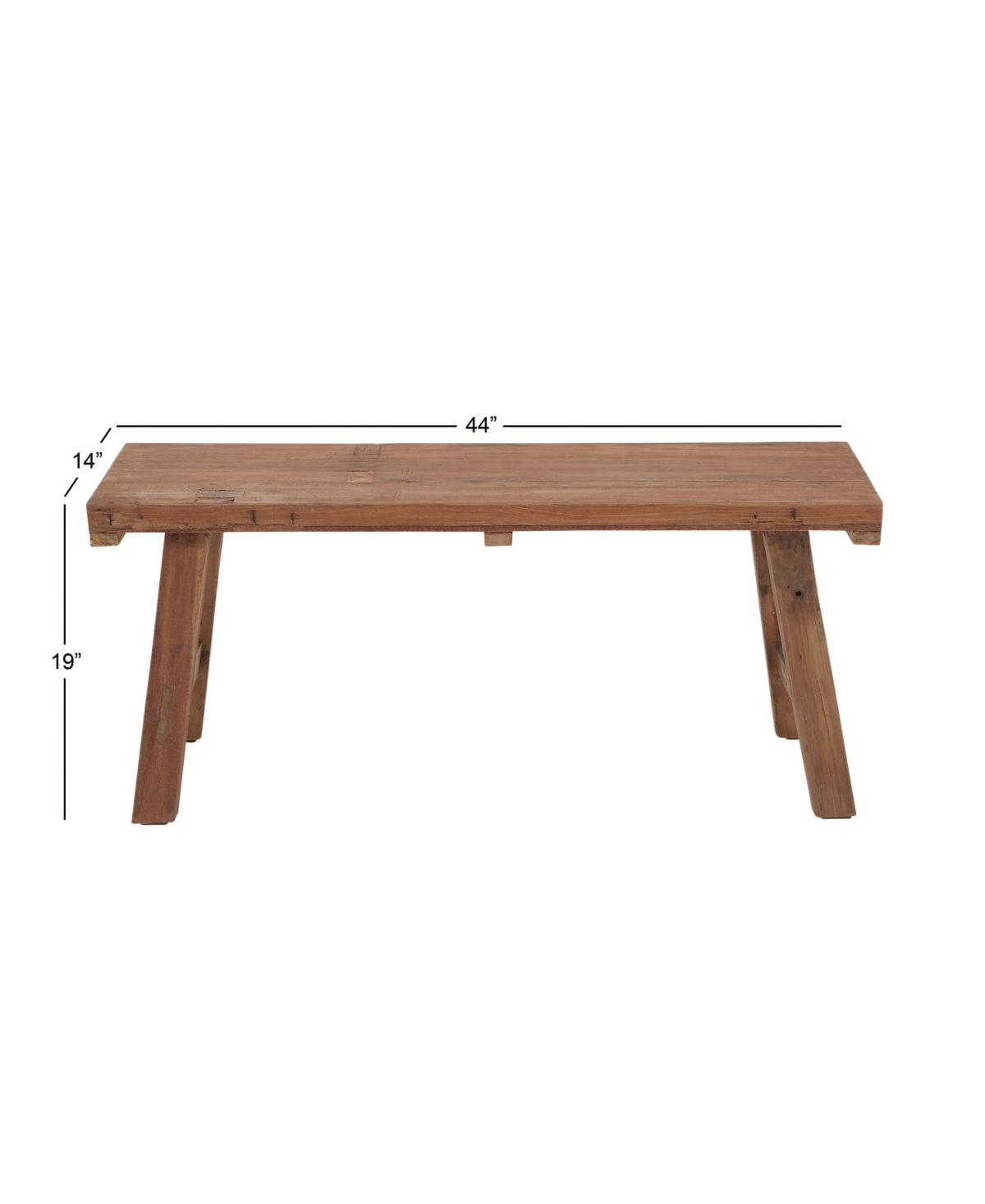 Mahogany Industrial Bench