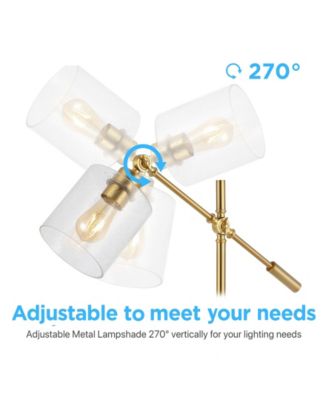 Kathryn Classic Glass Adjustable Head Modern USB Charging LED Task Lamp