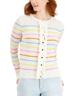 charter club color block cardigan