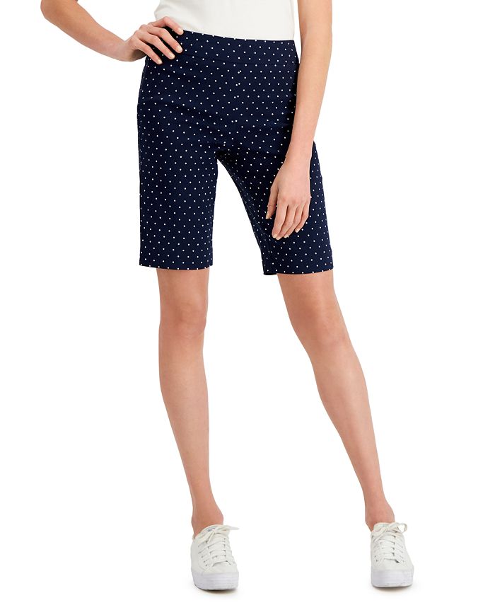 Charter Club Polka Dot Pull On Shorts Created for Macy s Macy s
