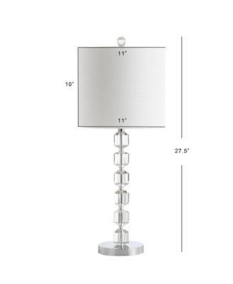 Cary 27.5" Modern Stacked Crystal, Led Table Lamp
