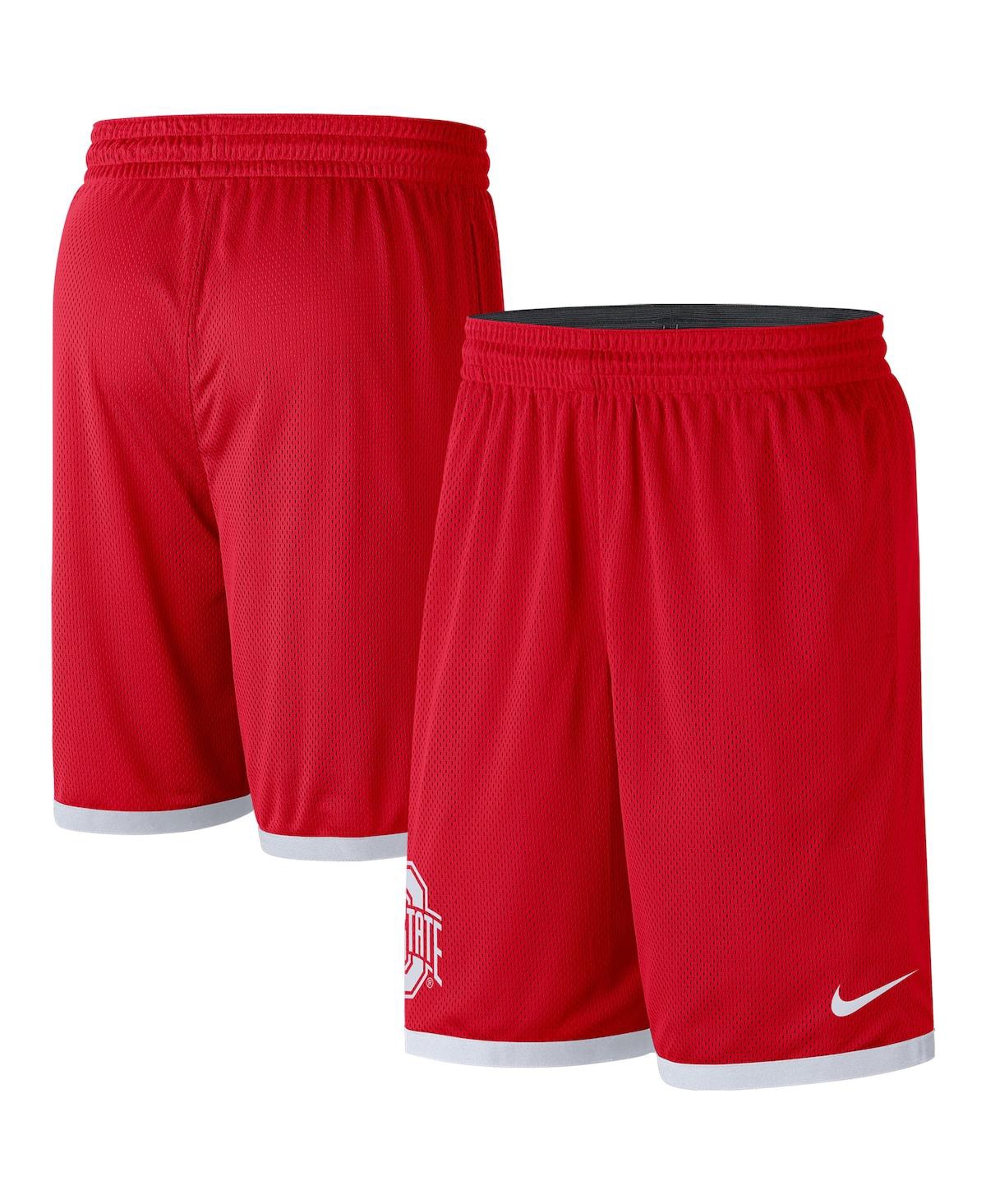 Men's Scarlet, White Ohio State Buckeyes Logo Performance Shorts