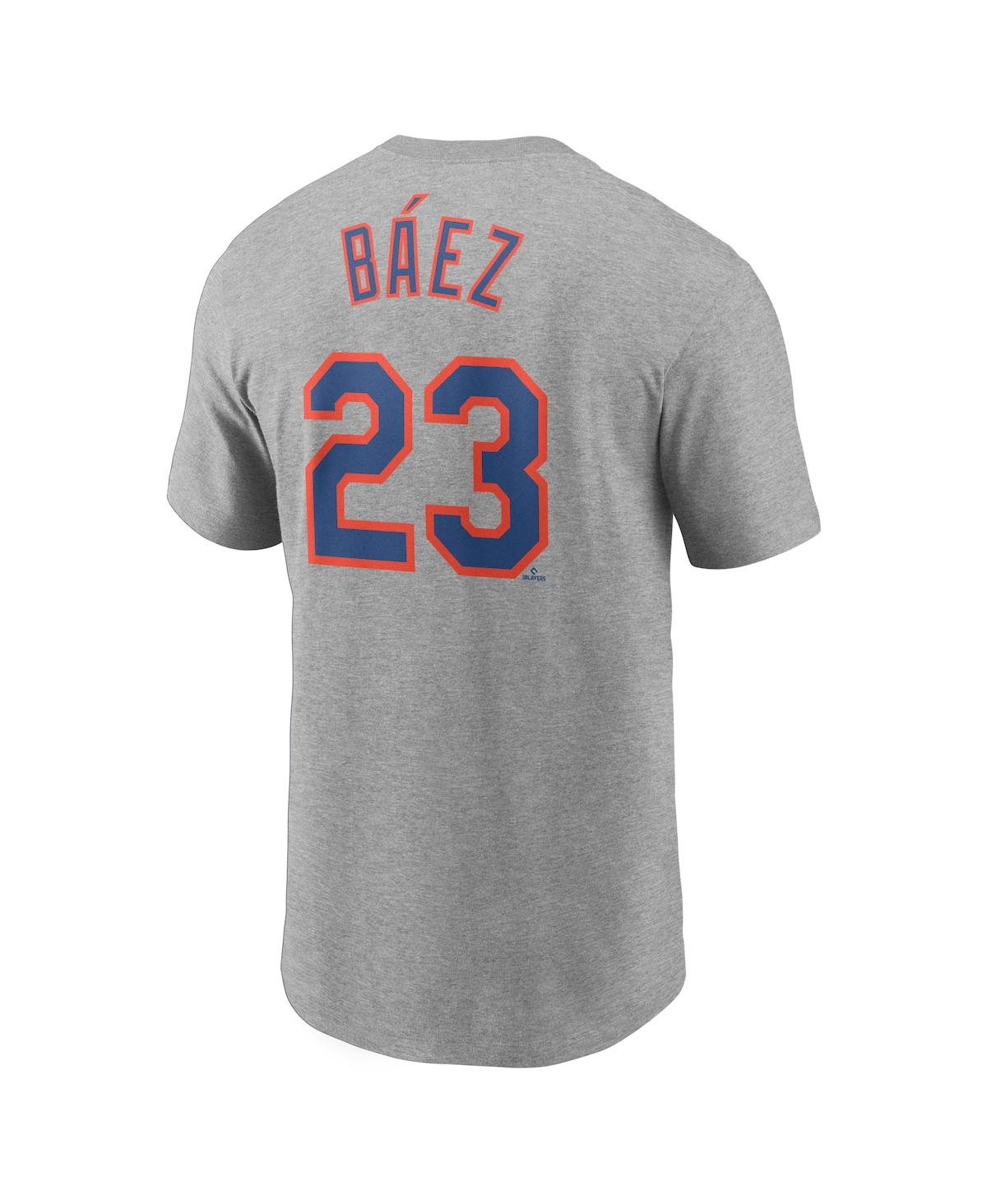 Men's Javier BaiezNew York Mets Name Number T-shirt - Heathered Gray