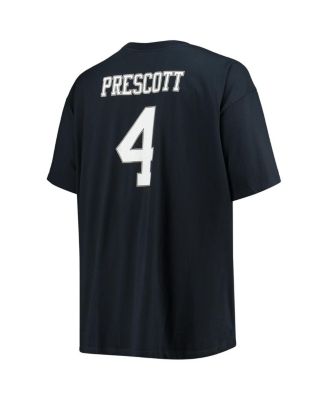Men's Dak Prescott Navy Big and Tall Player Name Number T-shirt